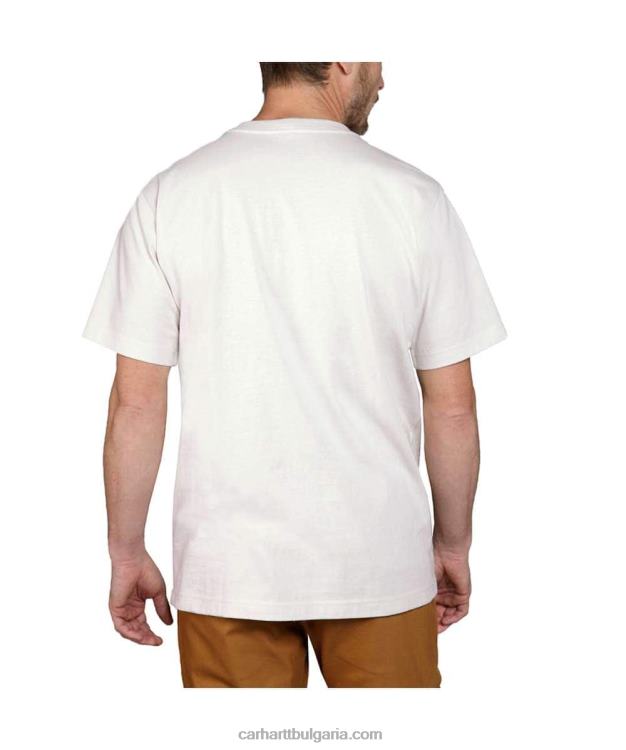 XD68N119 мъже спокойна тежка тениска с къс ръкав с надпис 