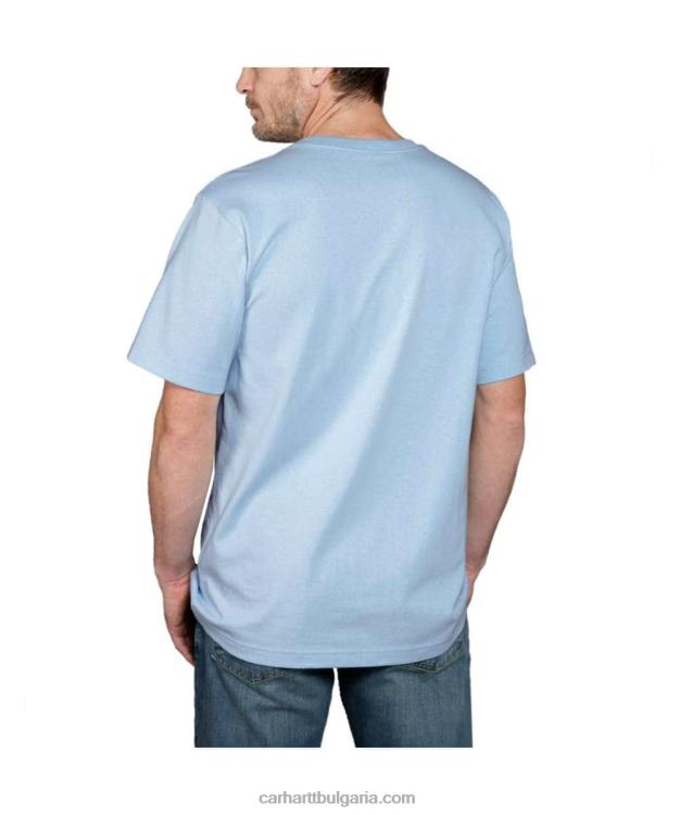 XD68N119 мъже спокойна тежка тениска с къс ръкав с надпис 