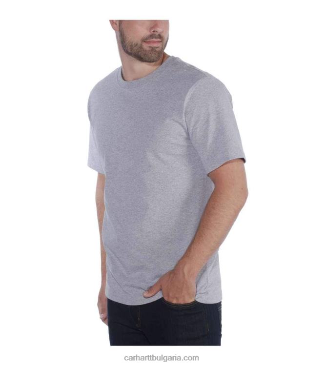 XD68N124 мъже спокойна тежка тениска с къс ръкав черен Carhartt