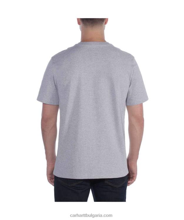 XD68N124 мъже спокойна тежка тениска с къс ръкав черен Carhartt