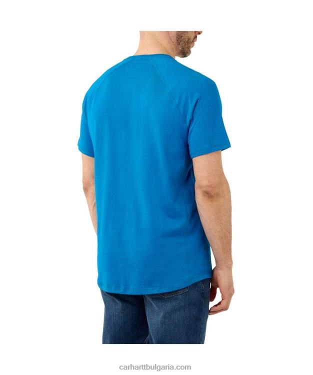 XD68N125 мъже принудително спокойна тениска със среден размер с къс ръкав и джоб босилек хедър Carhartt