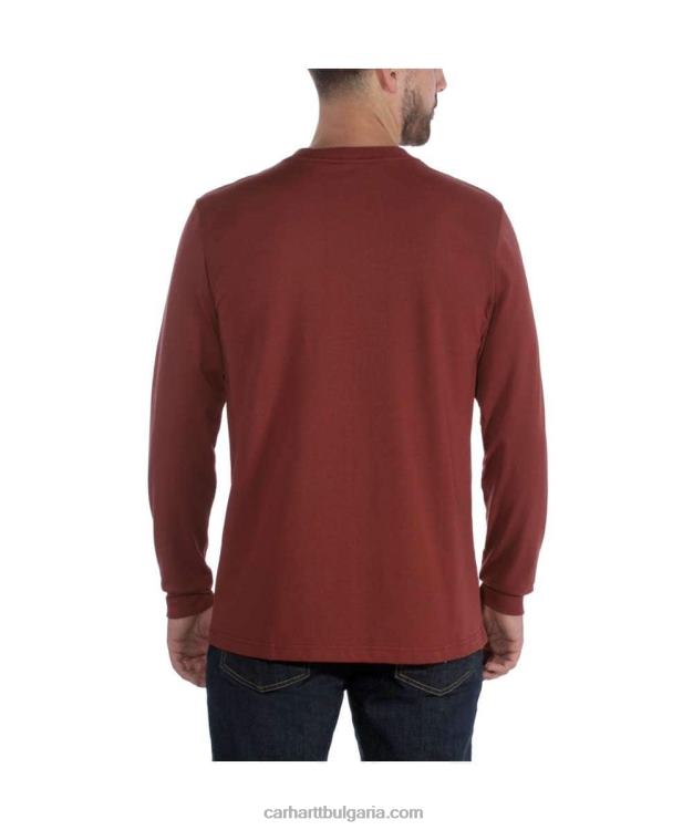 XD68N128 мъже спокойна тежка тениска с дълъг ръкав и графично лого черен Carhartt