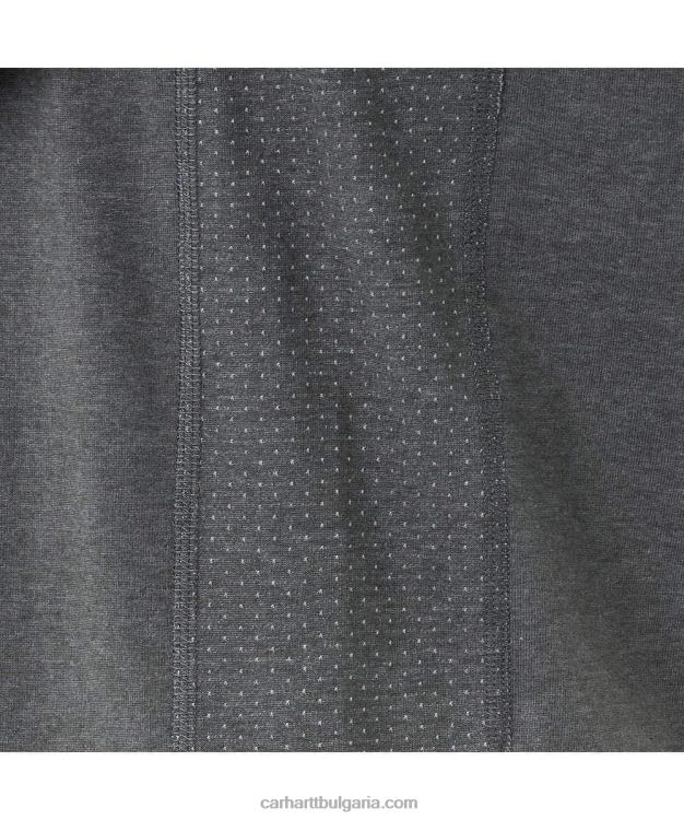 XD68N132 мъже принудително спокойна тениска със среден размер с дълъг ръкав и джоб босилек хедър Carhartt