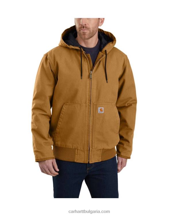 XD68N13 мъже loose fit изпрана патешка изолация активен жак черен Carhartt