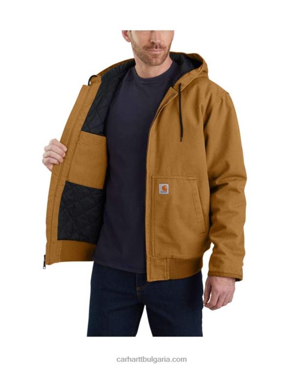 XD68N13 мъже loose fit изпрана патешка изолация активен жак черен Carhartt
