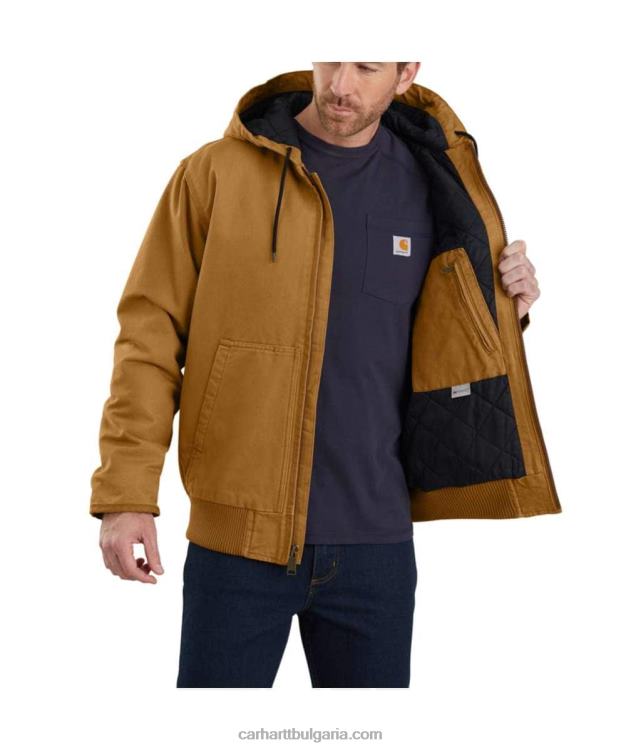 XD68N13 мъже loose fit изпрана патешка изолация активен жак черен Carhartt