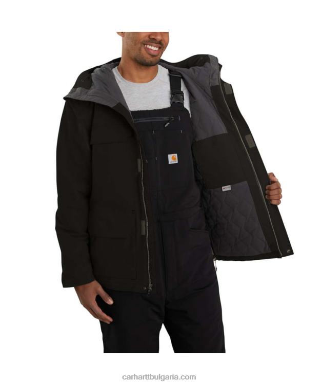 XD68N15 мъже изолирано традиционно палто super dux със спокойна кройка черен Carhartt