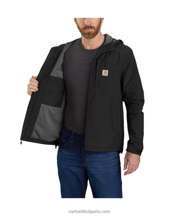 XD68N18 мъже Леко яке със спокойна кройка rain defender черен Carhartt