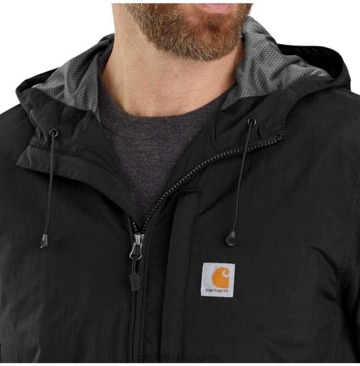 XD68N18 мъже Леко яке със спокойна кройка rain defender черен Carhartt