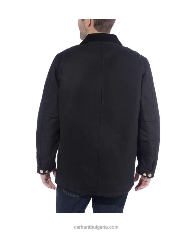 XD68N19 мъже свободно кроящо твърдо палто с патешко одеяло черен Carhartt