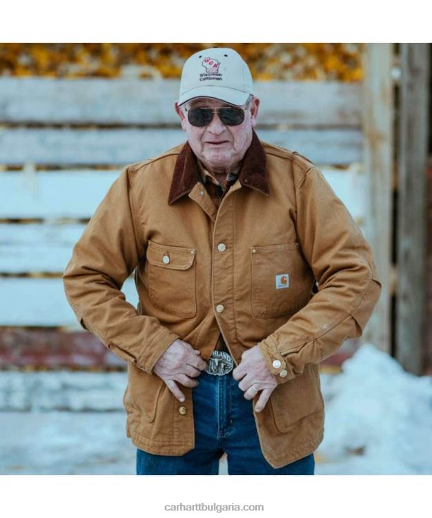 XD68N19 мъже свободно кроящо твърдо палто с патешко одеяло черен Carhartt