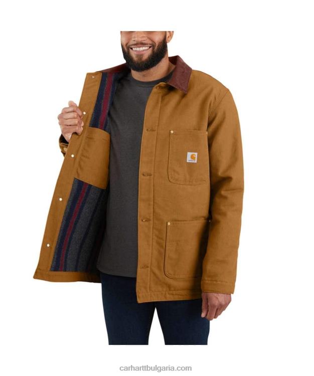 XD68N19 мъже свободно кроящо твърдо палто с патешко одеяло черен Carhartt