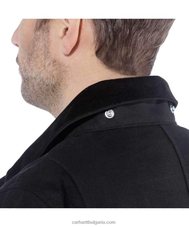 XD68N19 мъже свободно кроящо твърдо палто с патешко одеяло черен Carhartt