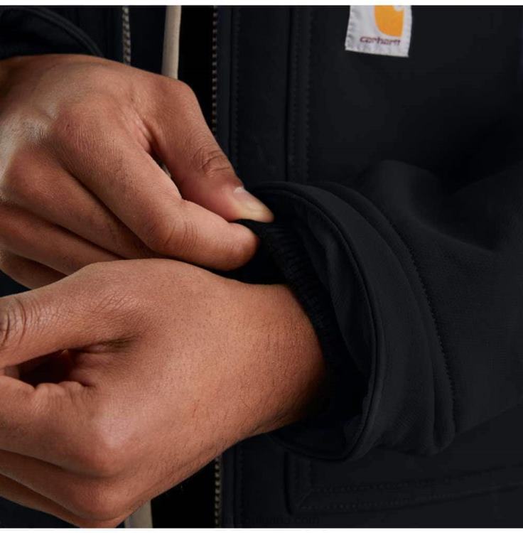 XD68N20 мъже super dux спокойна кройка активен жак с подплата от шерпа черен Carhartt