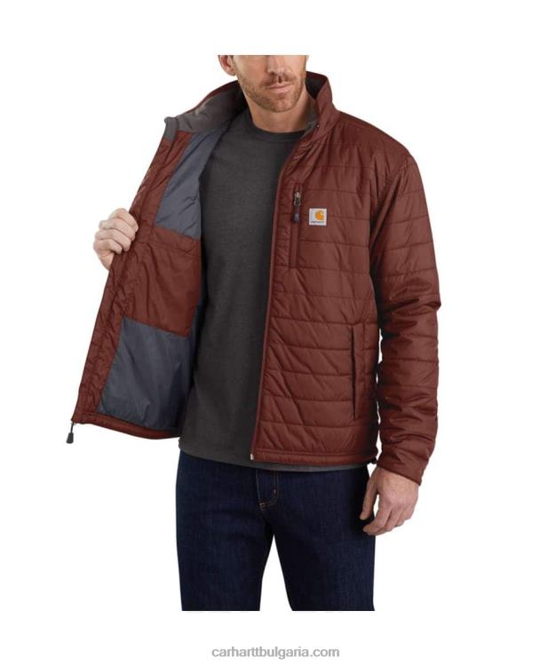 XD68N22 мъже rain defender леко изолирано яке със спокойна кройка черен Carhartt