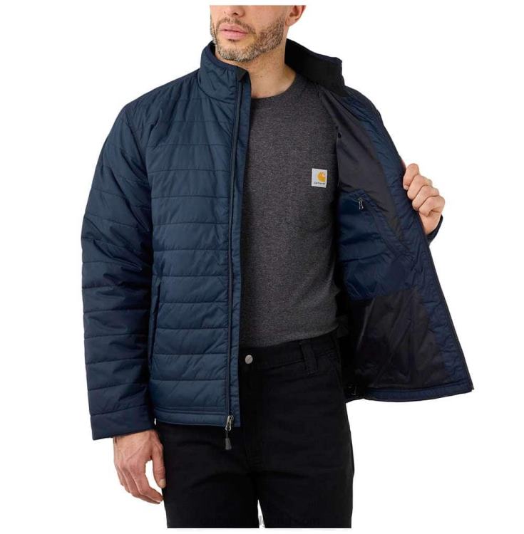 XD68N22 мъже rain defender леко изолирано яке със спокойна кройка черен Carhartt