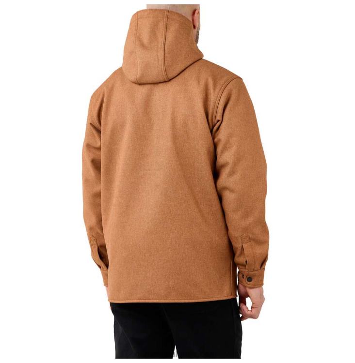 XD68N25 мъже rain defender тежка риза с качулка в спокойна форма jac черен пирен Carhartt