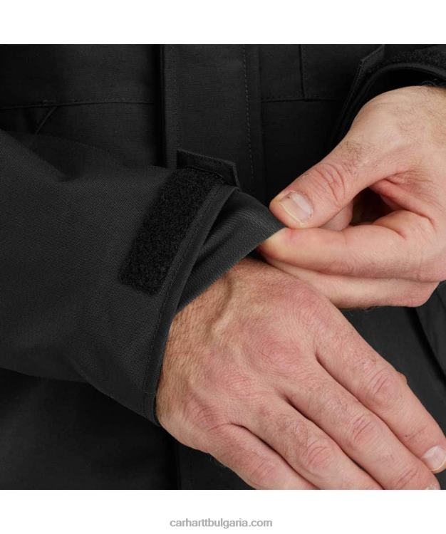 XD68N29 мъже storm defender свободно кроящо тежко яке черен Carhartt