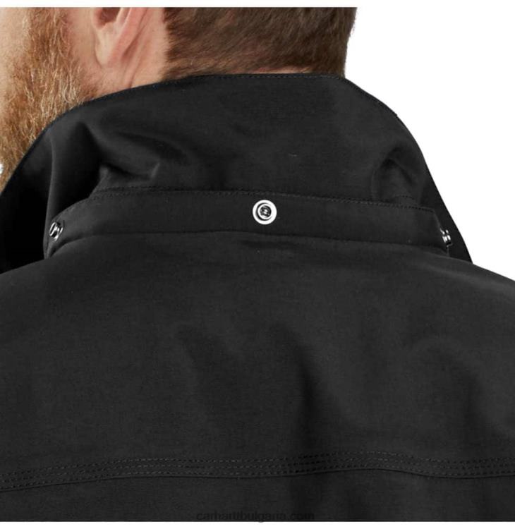XD68N29 мъже storm defender свободно кроящо тежко яке черен Carhartt