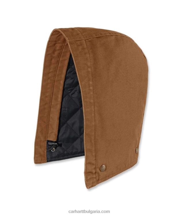 XD68N33 мъже измита патешка изолирана качулка черен Carhartt