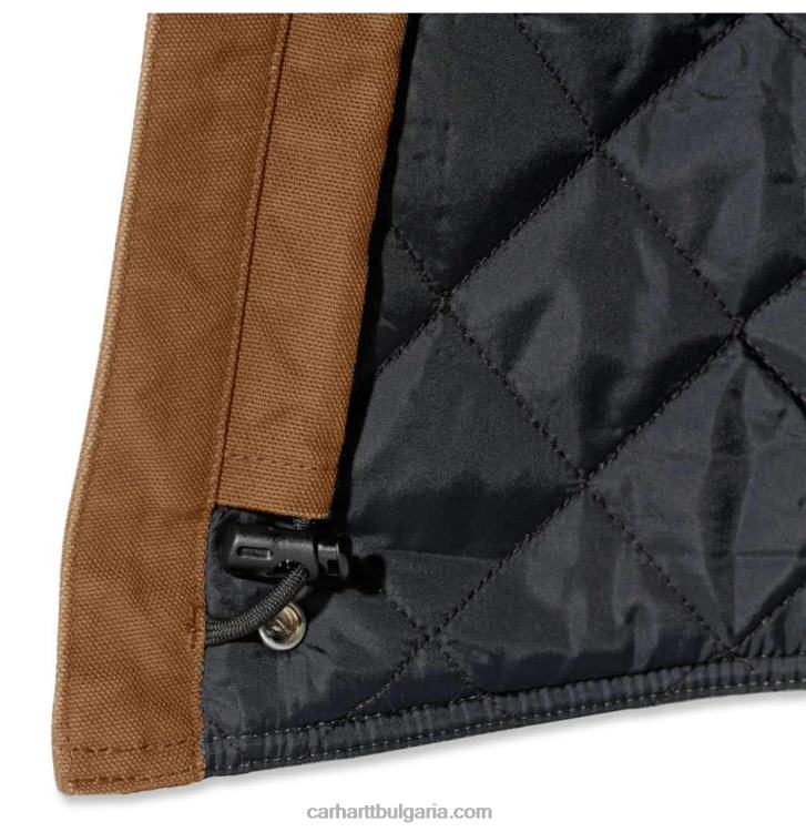 XD68N33 мъже измита патешка изолирана качулка черен Carhartt