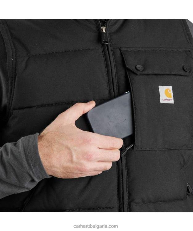 XD68N103 мъже свободна изолирана жилетка carhartt montana черен Carhartt